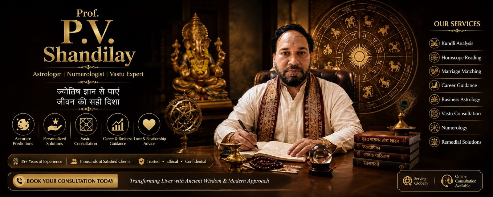 P. V. Shandilya Jyotish Consultation